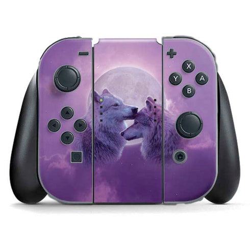 Loving Wolves by Vincent Hie Nintendo Switch (2017-2021) Joy-Con Controller Skin