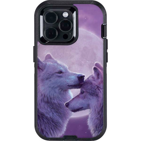 Loving Wolves by Vincent Hie Otterbox Defender iPhone Skin