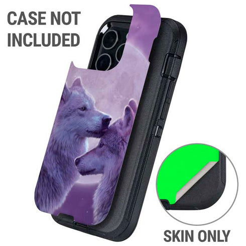 Loving Wolves by Vincent Hie Otterbox Defender iPhone Skin