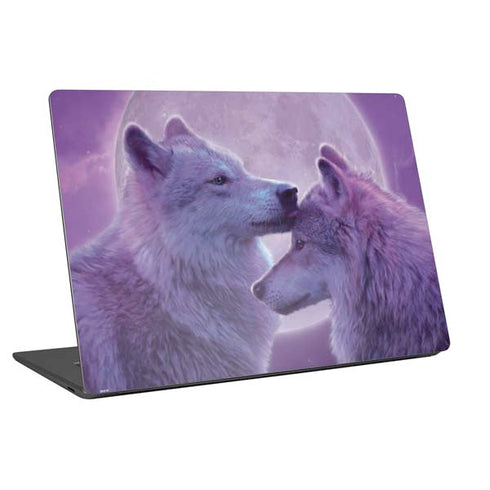 Vincent Hie Loving Wolves Universal Laptop 12in (9.8 x 6.8in) Skin