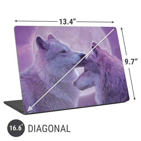Vincent Hie Loving Wolves Universal Laptop 16.6in (13.4 x 9.7in) Skin