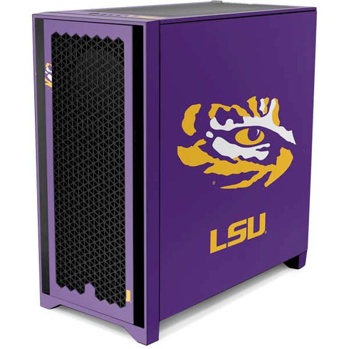 Louisiana State University - LSU Tiger Eye Logo Corsair 4000D Tempered Glass Mid-Tower ATX Case Skin