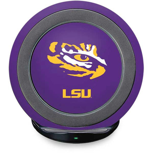 Louisiana State University - LSU Tiger Eye Logo Fast Charge Wireless Charging Stand Skin