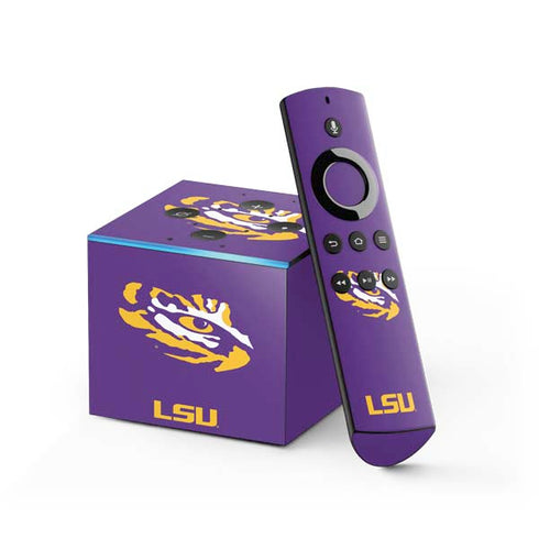 Louisiana State University - LSU Tiger Eye Logo Fire TV Cube Skin