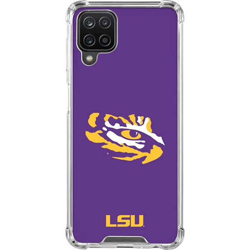Louisiana State University - LSU Tiger Eye Logo Galaxy A12 Clear Case