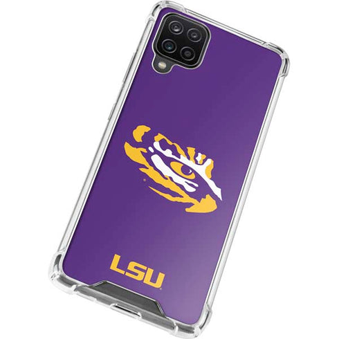 Louisiana State University - LSU Tiger Eye Logo Galaxy A12 Clear Case