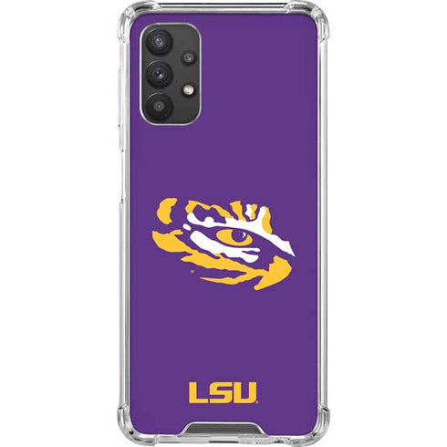 Louisiana State University - LSU Tiger Eye Logo Galaxy A32 5G Clear Case