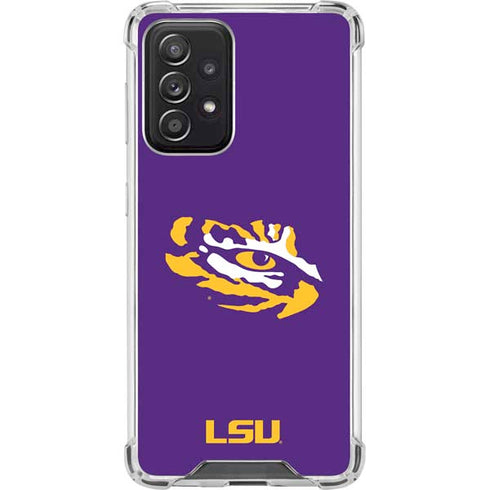 Louisiana State University - LSU Tiger Eye Logo Galaxy A52 5G Clear Case