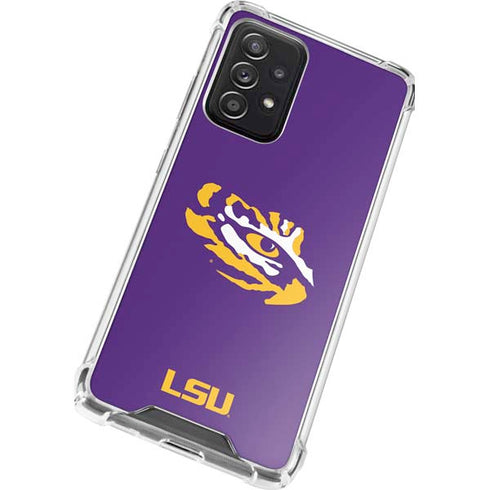 Louisiana State University - LSU Tiger Eye Logo Galaxy A52 5G Clear Case