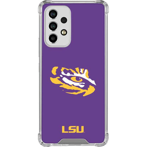 Louisiana State University - LSU Tiger Eye Logo Galaxy A53 5G Clear Case