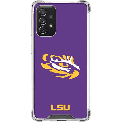 Louisiana State University - LSU Tiger Eye Logo Galaxy A72 5G Clear Case