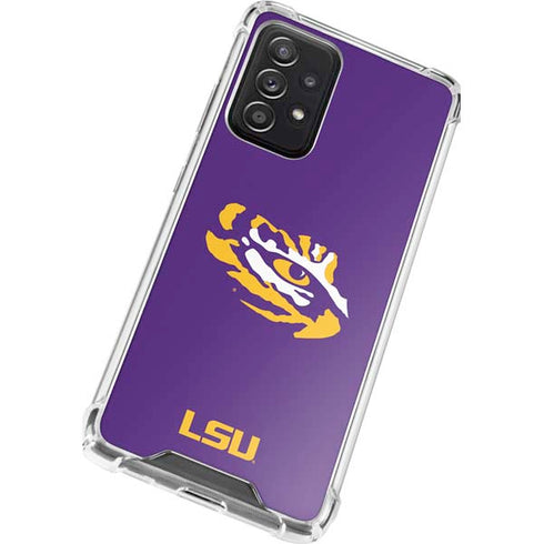 Louisiana State University - LSU Tiger Eye Logo Galaxy A72 5G Clear Case
