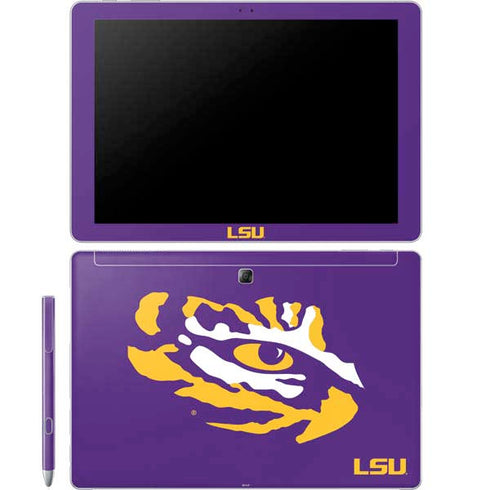 Louisiana State University - LSU Tiger Eye Logo Galaxy Book 12in Skin