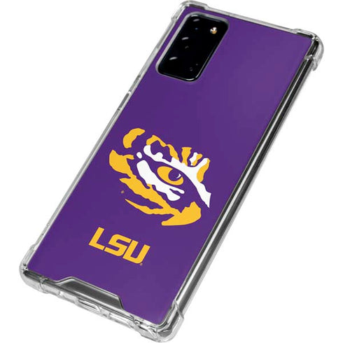 Louisiana State University - LSU Tiger Eye Logo Galaxy Note20 5G Clear Case