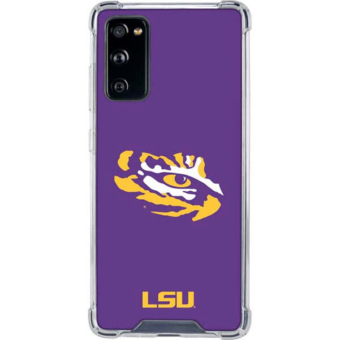 Louisiana State University - LSU Tiger Eye Logo Galaxy S20 FE Clear Case