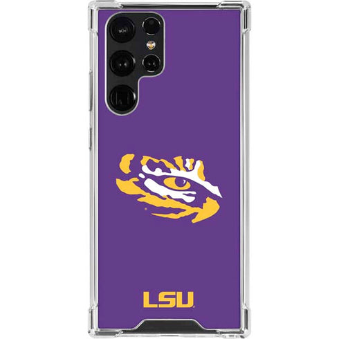Louisiana State University - LSU Tiger Eye Logo Galaxy S22 Ultra Clear Case