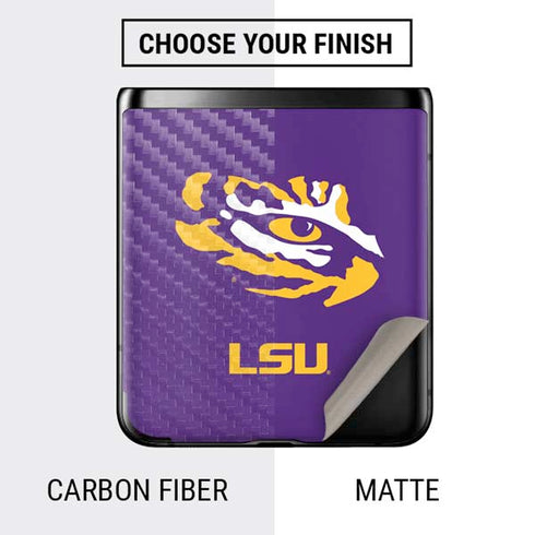 Louisiana State University - LSU Tiger Eye Logo Galaxy Z Flip Skin