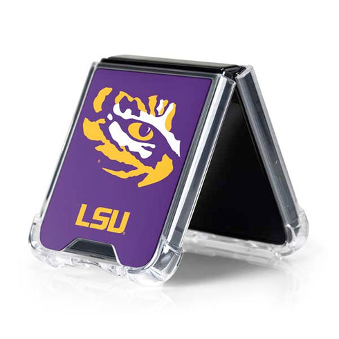 Louisiana State University - LSU Tiger Eye Logo Galaxy Z Flip5 5G Clear Case