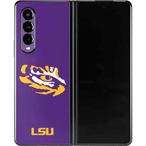 Louisiana State University - LSU Tiger Eye Logo Galaxy Z Fold3 5G Skin