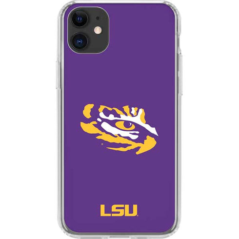 Louisiana State University - LSU Tiger Eye Logo iPhone 11 Clear Case