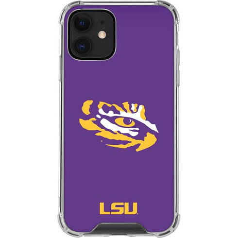 Louisiana State University - LSU Tiger Eye Logo iPhone 12 Clear Case