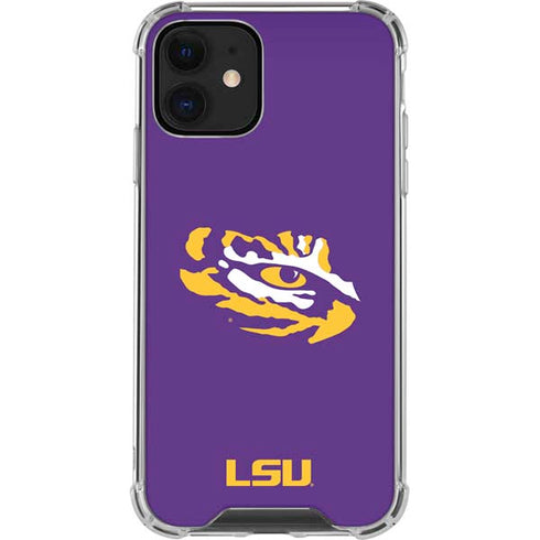 Louisiana State University - LSU Tiger Eye Logo iPhone 12 Mini Clear Case