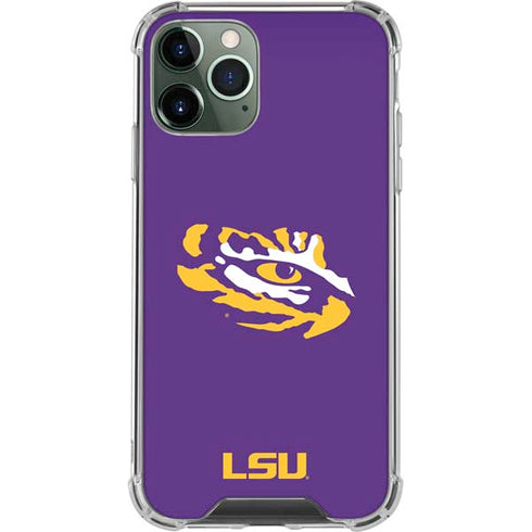 Louisiana State University - LSU Tiger Eye Logo iPhone 12 Pro Clear Case