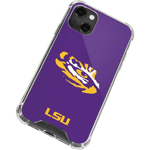 Louisiana State University - LSU Tiger Eye Logo iPhone 13 Mini Clear Case