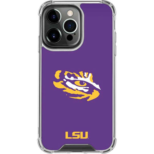 Louisiana State University - LSU Tiger Eye Logo iPhone 13 Pro Clear Case