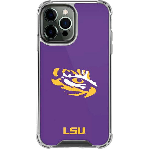 Louisiana State University - LSU Tiger Eye Logo iPhone 13 Pro Max Clear Case