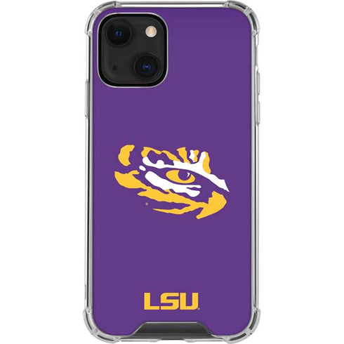 Louisiana State University - LSU Tiger Eye Logo iPhone 14 Plus Clear Case