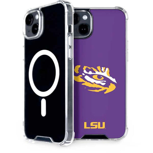 Louisiana State University - LSU Tiger Eye Logo iPhone 15 Plus MagSafe Case