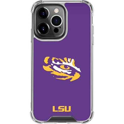 Louisiana State University - LSU Tiger Eye Logo iPhone 15 Pro Clear Case