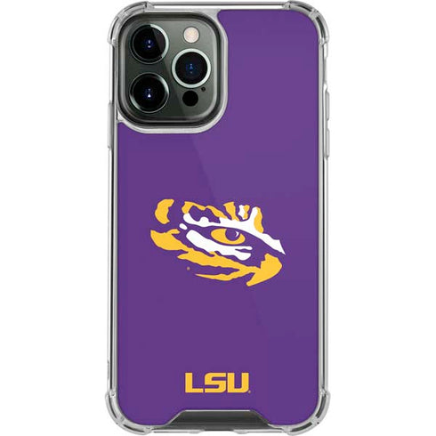 Louisiana State University - LSU Tiger Eye Logo iPhone 15 Pro Max Clear Case