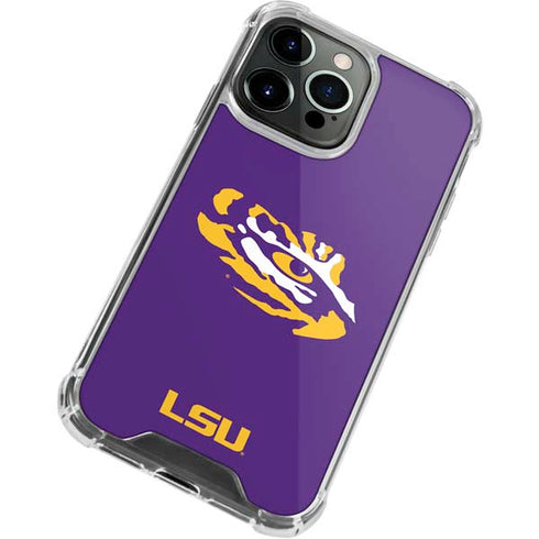 Louisiana State University - LSU Tiger Eye Logo iPhone 15 Pro Max Clear Case