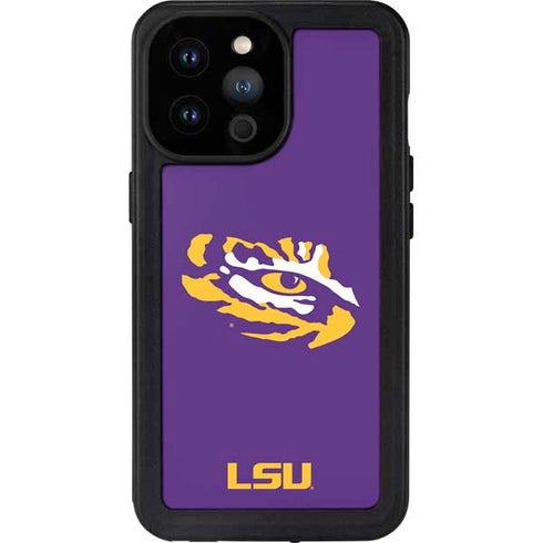 Louisiana State University - LSU Tiger Eye Logo iPhone 14 Pro Max Waterproof Case