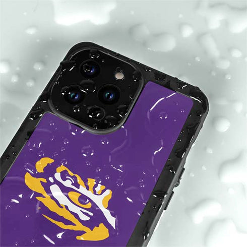 Louisiana State University - LSU Tiger Eye Logo iPhone 14 Pro Max Waterproof Case