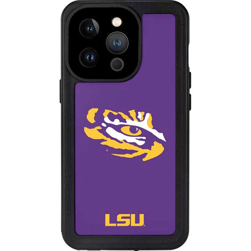 Louisiana State University - LSU Tiger Eye Logo iPhone 15 Pro Waterproof Case