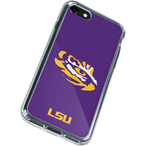 Louisiana State University - LSU Tiger Eye Logo iPhone SE (2nd & 3rd Gen) Clear Case