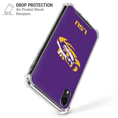 Louisiana State University - LSU Tiger Eye Logo iPhone XR Clear Case