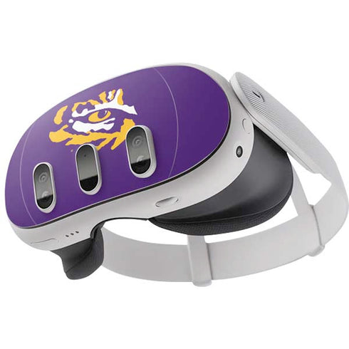 Louisiana State University - LSU Tiger Eye Logo Meta Quest 3 Skin