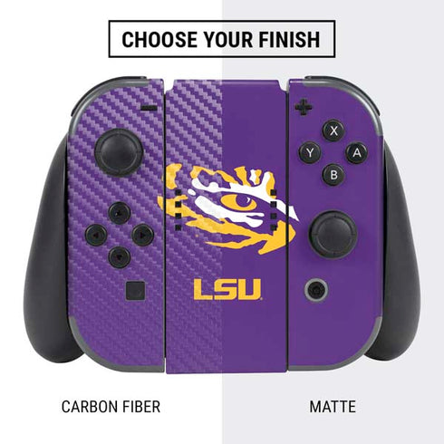 Louisiana State University - LSU Tiger Eye Logo Nintendo Switch Bundle Skin