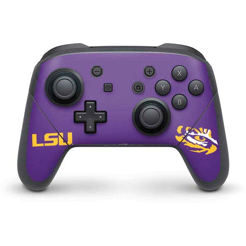 Louisiana State University - LSU Tiger Eye Logo Nintendo Switch Pro Controller Skin