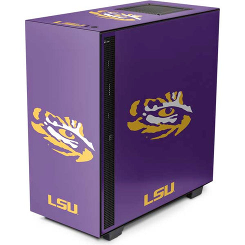 Louisiana State University - LSU Tiger Eye Logo NZXT H510 Compact ATX Mid-Tower Case Skin