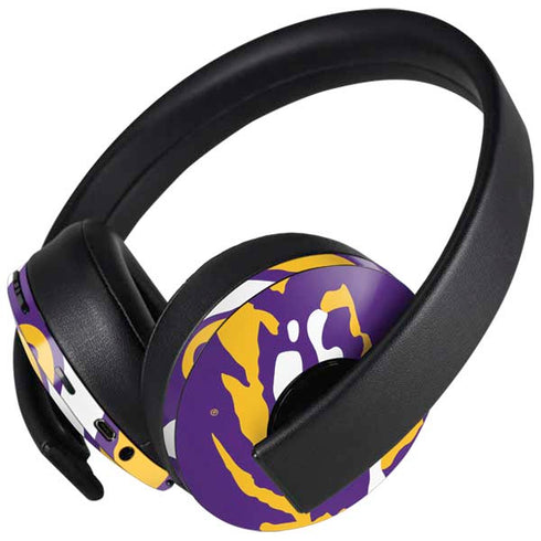 Louisiana State University - LSU Tiger Eye Logo PlayStation 4 Gold Wireless Headset Skin