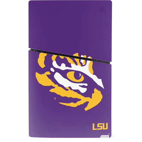 Louisiana State University - LSU Tiger Eye Logo PS5 Slim Digital Edition Bundle Skin