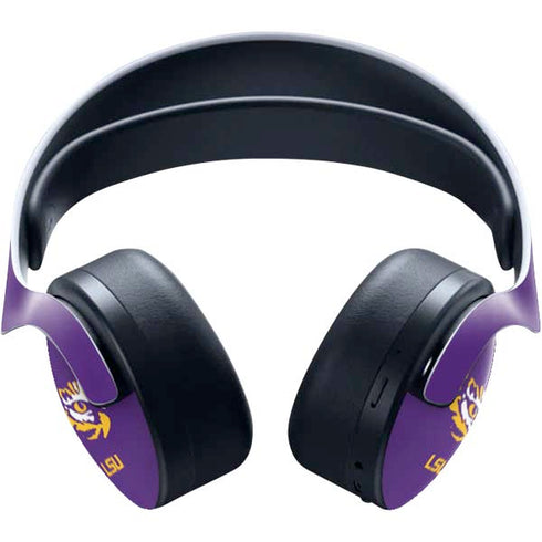Louisiana State University - LSU Tiger Eye Logo PULSE 3D Wireless Headset for PS5 Skin