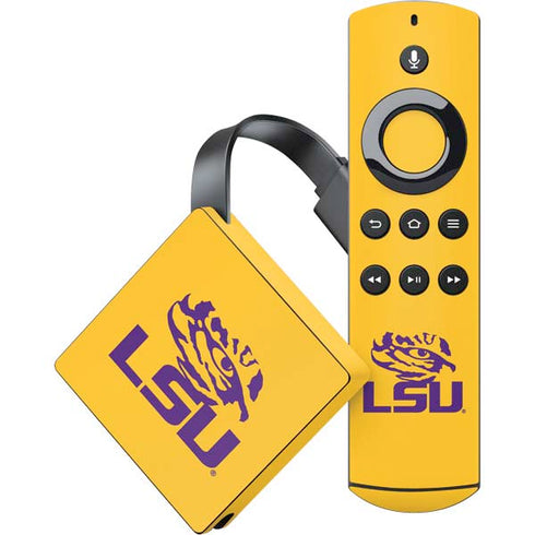 Louisiana State University - LSU Tiger Eye Logo Yellow Amazon Fire TV Skin