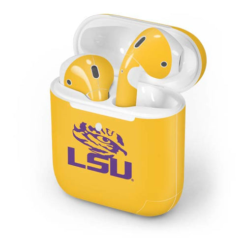 Louisiana State University - LSU Tiger Eye Logo Yellow Apple AirPods 2 Skin