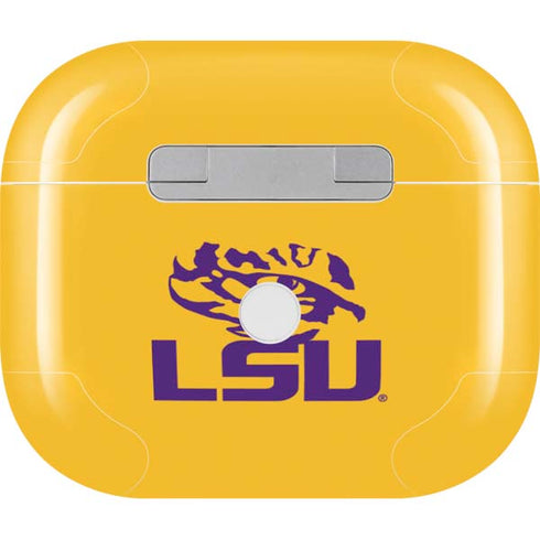 Louisiana State University - LSU Tiger Eye Logo Yellow Apple AirPods (3rd Gen 2021) Skin